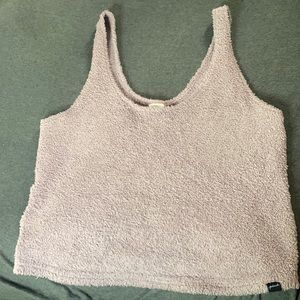 Fuzzy pink Victoria’s Secret tank top
